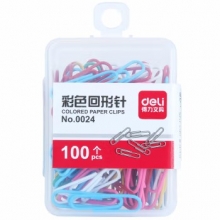 得力（deli） 0024 彩色回形针