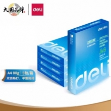 得力(deli) 7419 莱茵河复印纸 A4/80g 500张/包*5包/箱